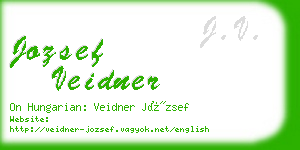 jozsef veidner business card